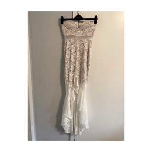 Formal bodycon fishtail dress